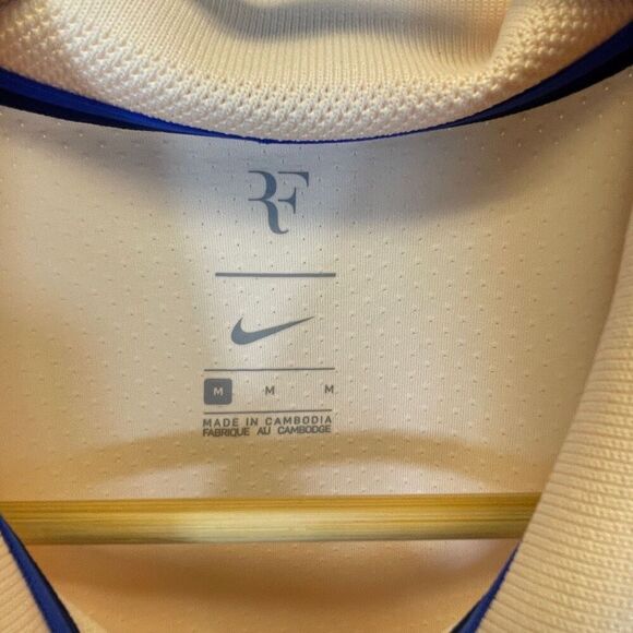 Nike Cream and Orange Polo Shirt - Picture 3 of 7